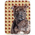 Skilledpower Staffordshire Bull Terrier Staffie Fall Leaves Mouse Pad; Hot Pad Or Trivet; 7.75 x 9.25 In. SK254387